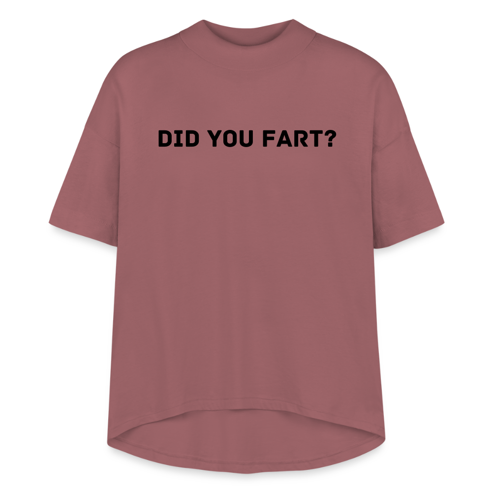 Did You Fart? by Hoppy Boy Designs Women's Hi-Lo Tee - dusty pink