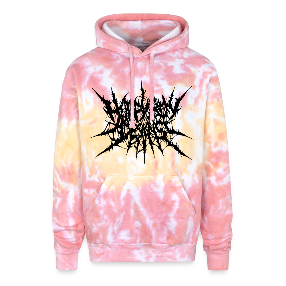 Hoppy Boy Designs Logo Adult Tie Dye Hoodie - funnel cake