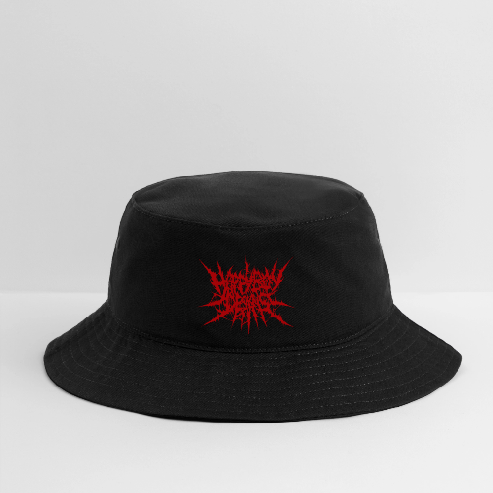 Hoppy Boy Designs Red Logo Bucket Hat - black