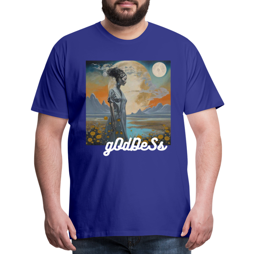 Goddess by Hoppy Boy Designs Men's Premium T-Shirt - royal blue