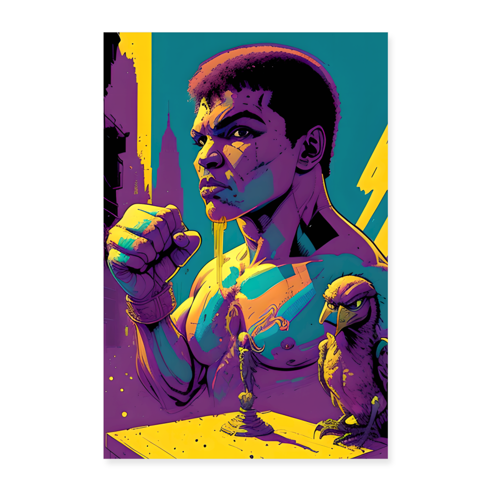 Greatness by Hoppy Boy Designs Poster 8x12 - white