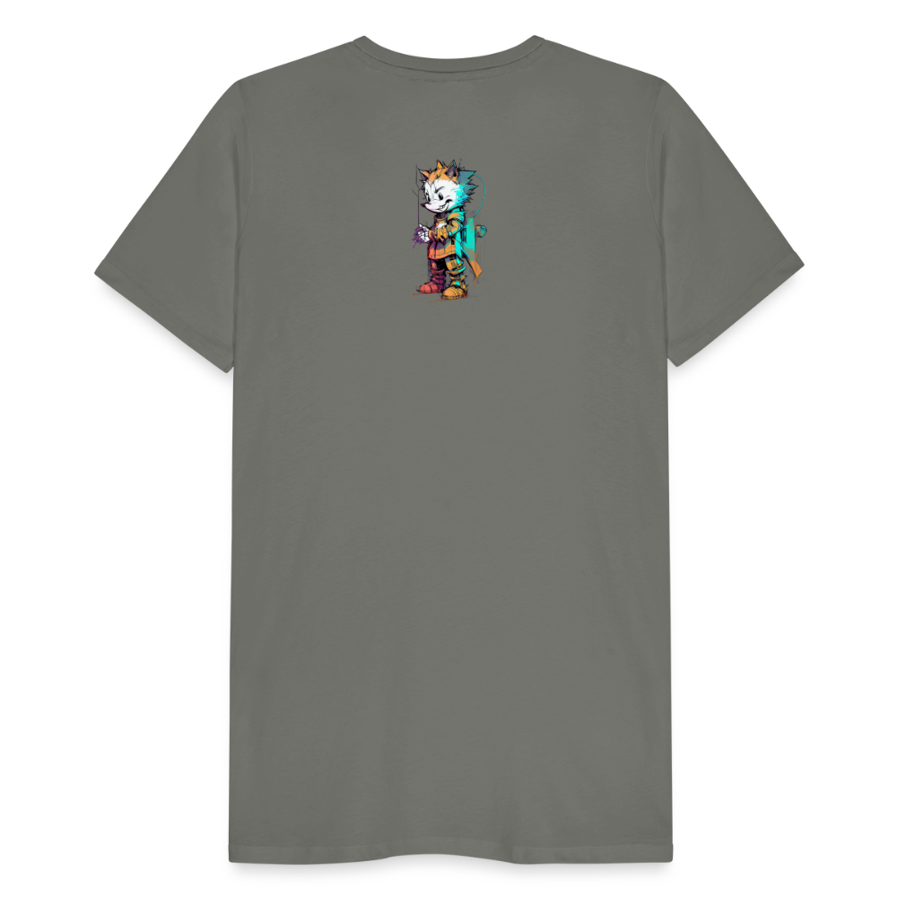 Rookie by Hoppy Boy Designs Men's Premium T-Shirt - asphalt gray