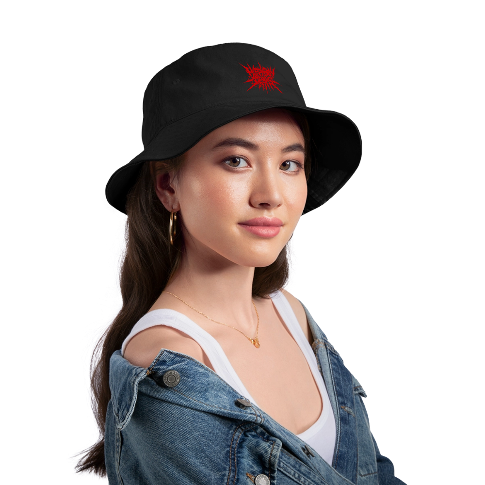 Hoppy Boy Designs Red Logo Bucket Hat - black
