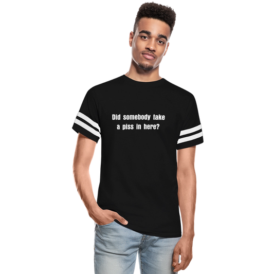 It Was Me... by Hoppy Boy Designs Vintage Sport T-Shirt - black/white