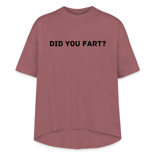 Did You Fart? by Hoppy Boy Designs Women's Hi-Lo Tee - dusty pink