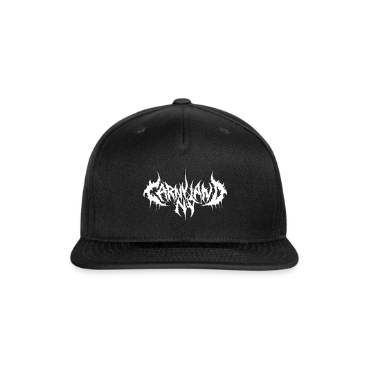 Carny Land NY Snapback Baseball Cap - black