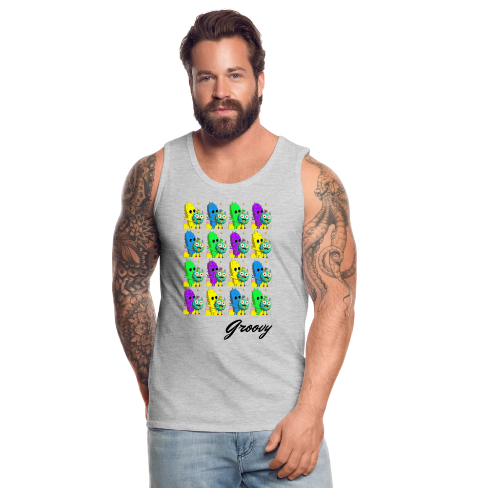 Groovy by Hoppy Boy Designs Men’s Premium Tank - heather gray
