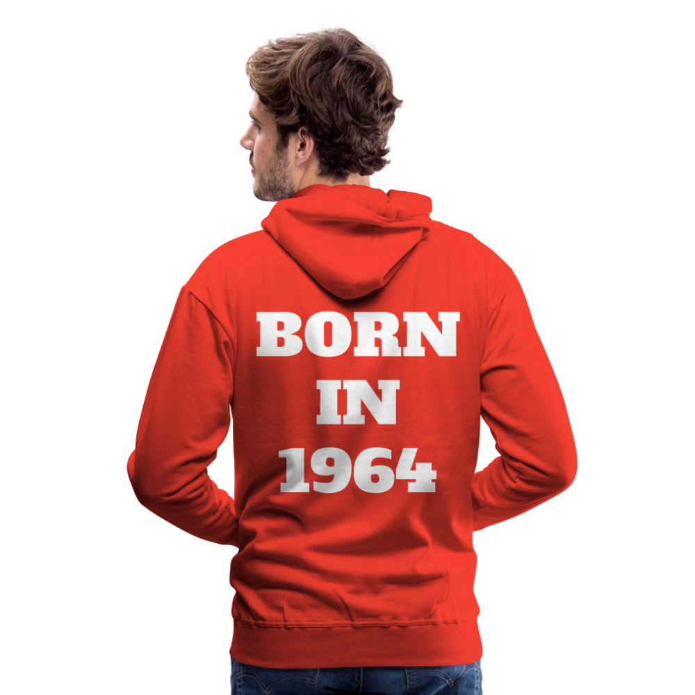 Born in 1964 by Hoppy Boy Designs Men’s Premium Hoodie - red