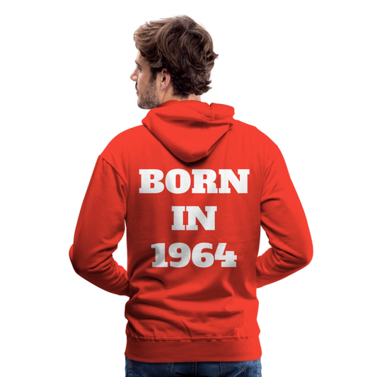 Born in 1964 by Hoppy Boy Designs Men’s Premium Hoodie - red