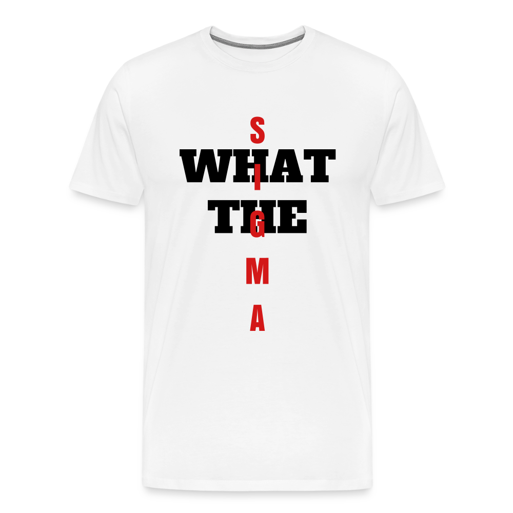 What The... by Hoppy Boy Designs Men's Premium T-Shirt - white