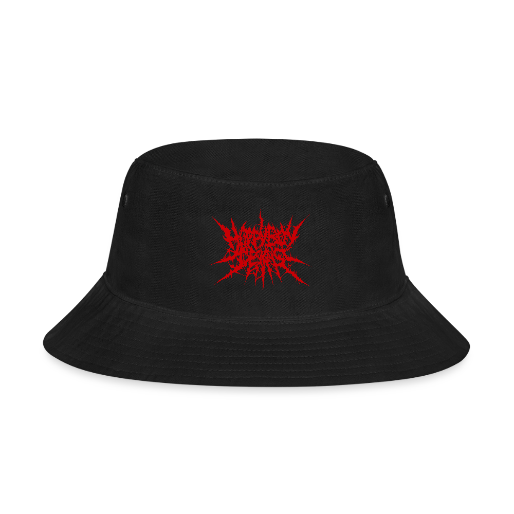 Hoppy Boy Designs Red Logo Bucket Hat - black