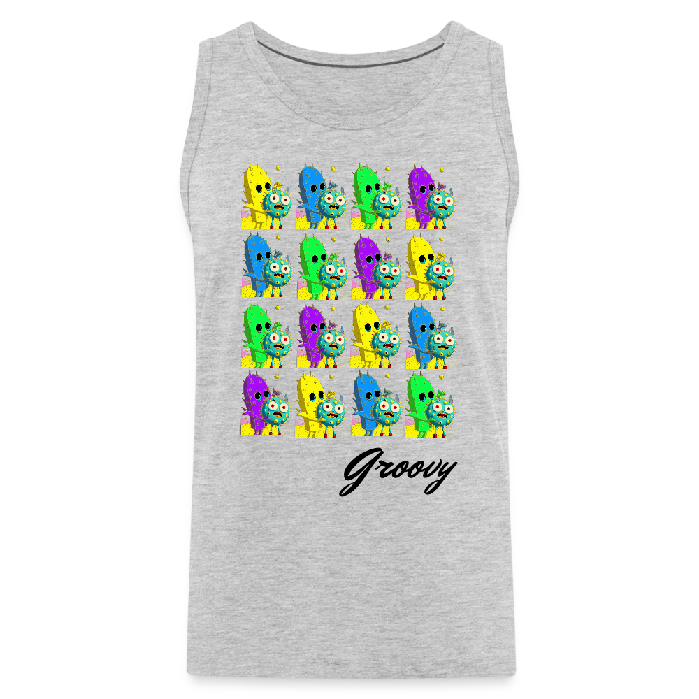 Groovy by Hoppy Boy Designs Men’s Premium Tank - heather gray