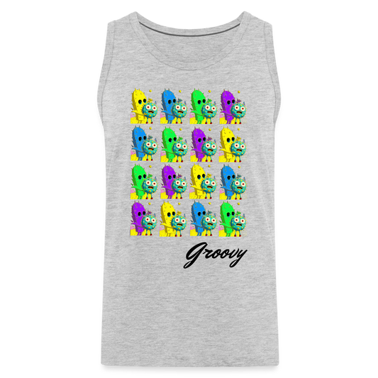 Groovy by Hoppy Boy Designs Men’s Premium Tank - heather gray