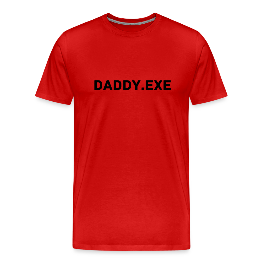 Daddy.exe by Hoppy Boy Designs Men's Premium T-Shirt - red