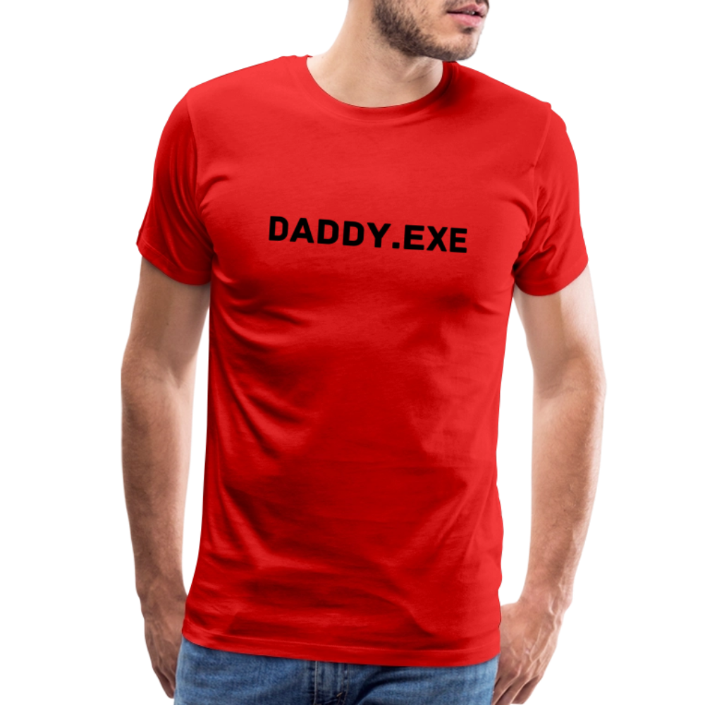 Daddy.exe by Hoppy Boy Designs Men's Premium T-Shirt - red