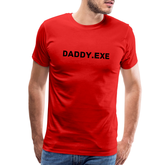 Daddy.exe by Hoppy Boy Designs Men's Premium T-Shirt - red