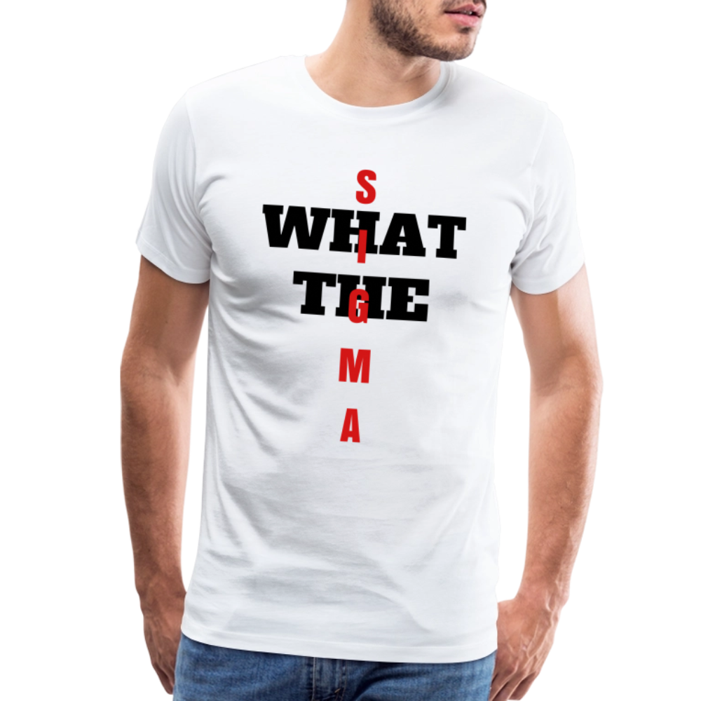 What The... by Hoppy Boy Designs Men's Premium T-Shirt - white