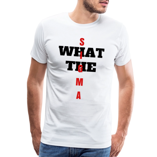 What The... by Hoppy Boy Designs Men's Premium T-Shirt - white