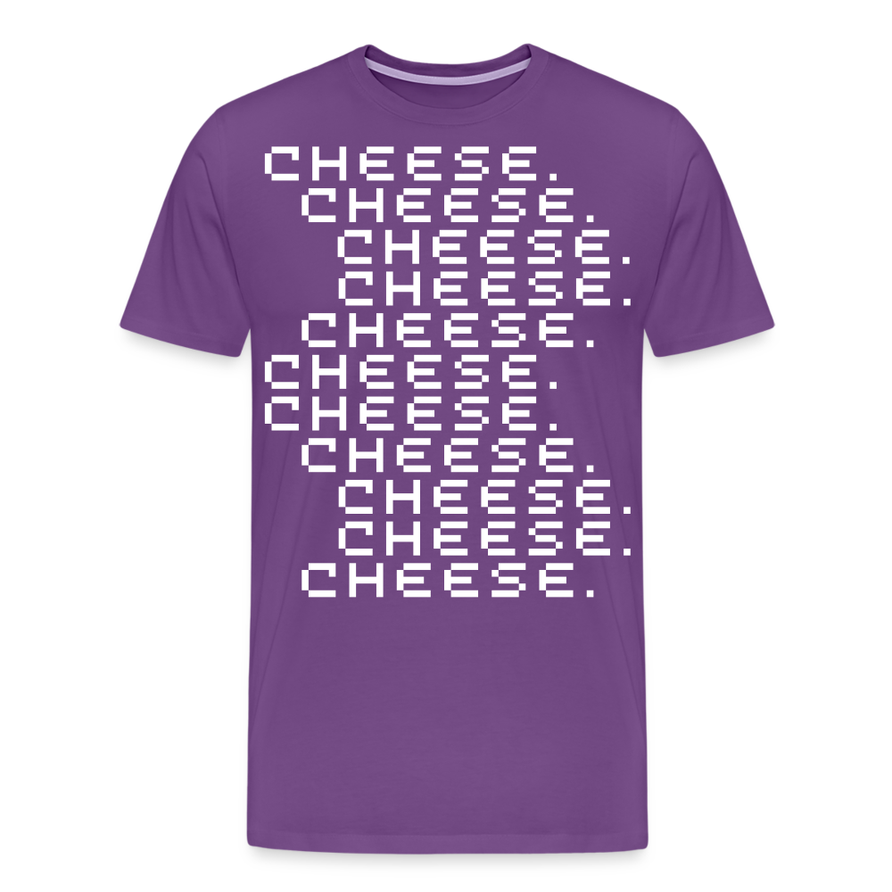 Cheese. by Hoppy Boy Designs Men's Premium T-Shirt - purple