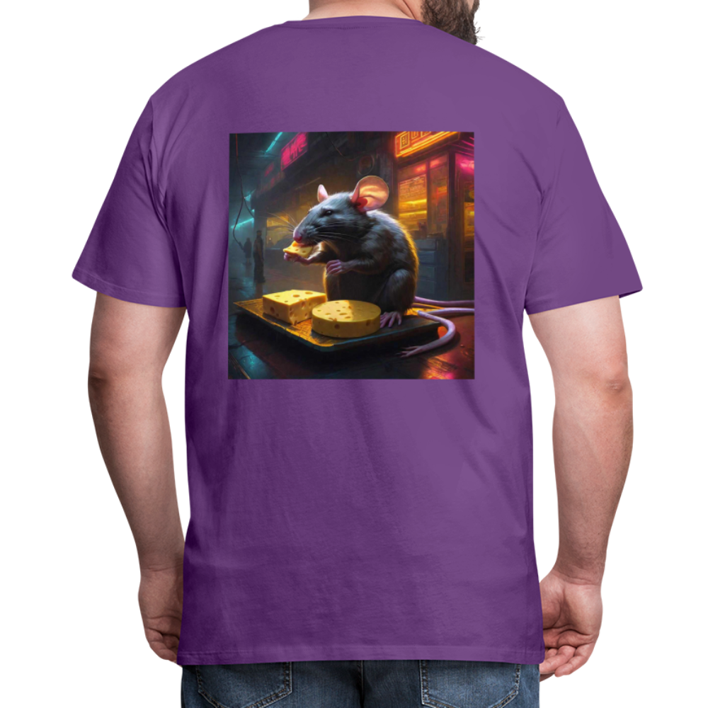 Cheese. by Hoppy Boy Designs Men's Premium T-Shirt - purple