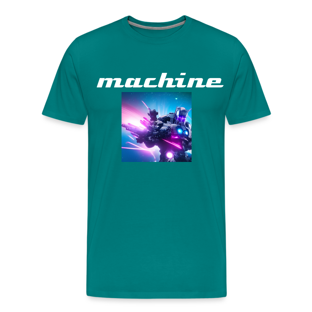 Machine by Hoppy Boy Designs Men's Premium T-Shirt - teal