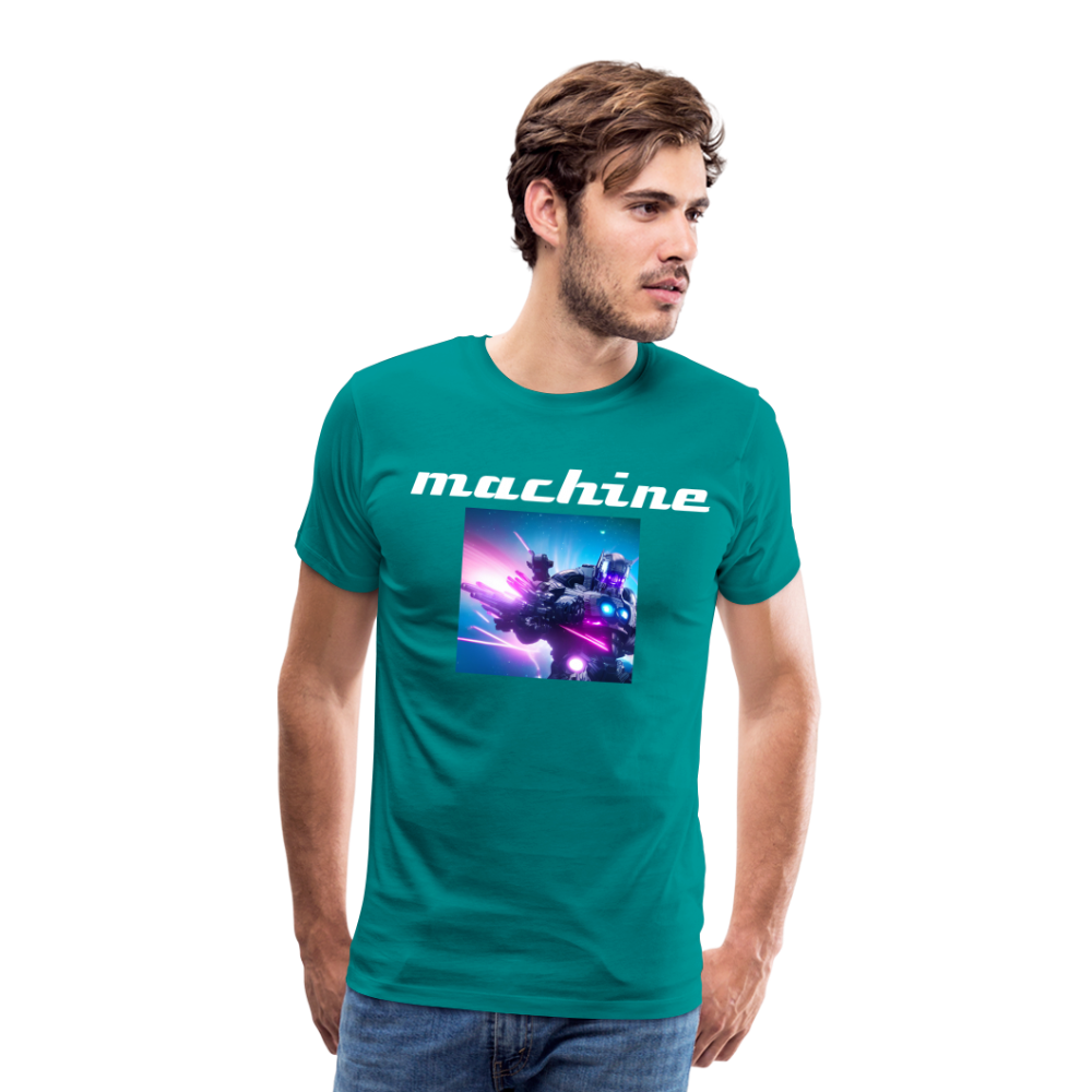 Machine by Hoppy Boy Designs Men's Premium T-Shirt - teal