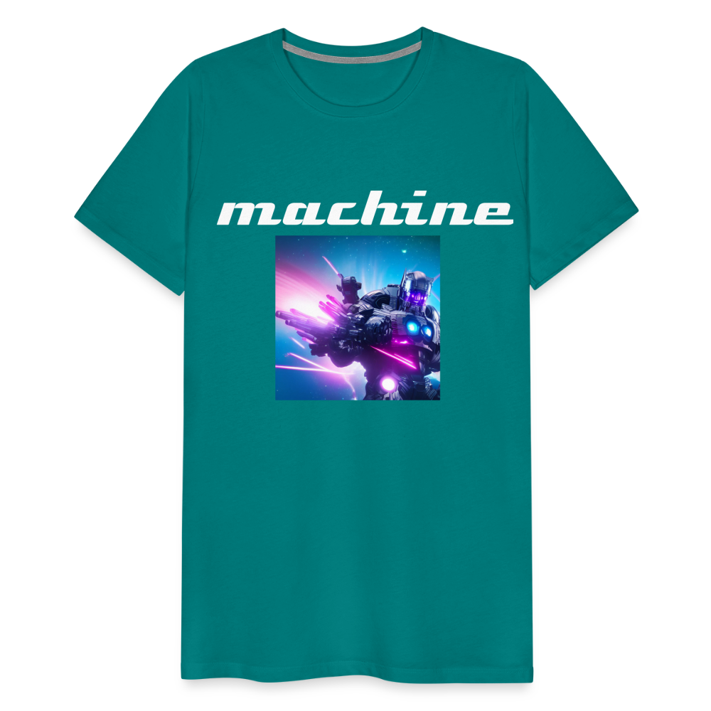 Machine by Hoppy Boy Designs Men's Premium T-Shirt - teal