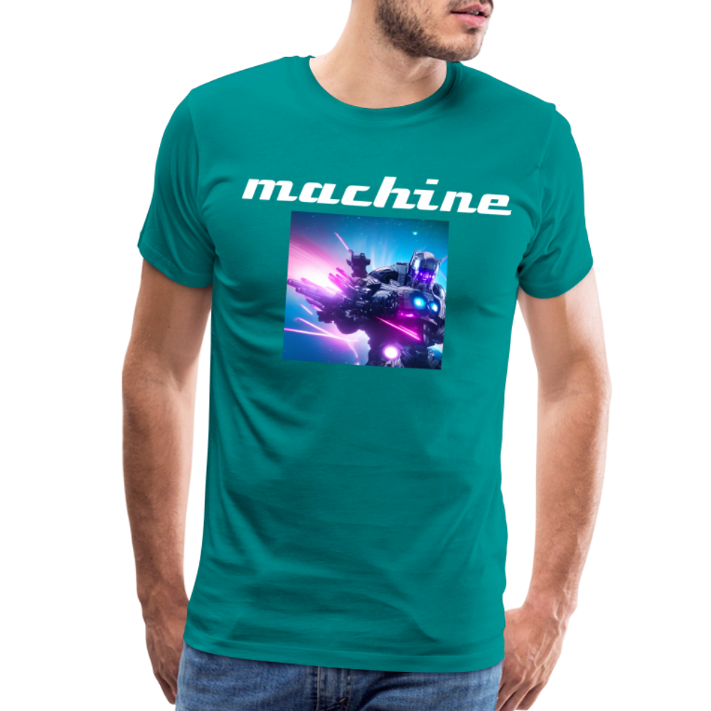 Machine by Hoppy Boy Designs Men's Premium T-Shirt - teal
