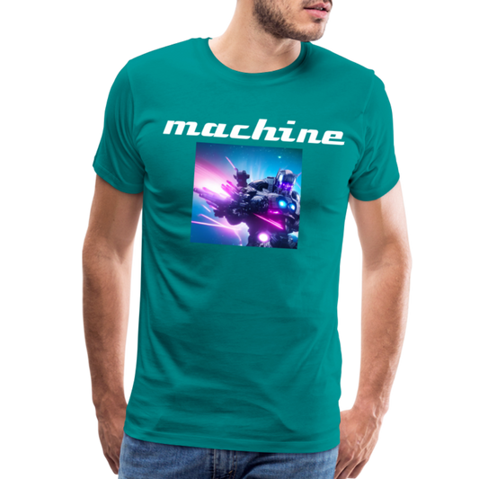 Machine by Hoppy Boy Designs Men's Premium T-Shirt - teal