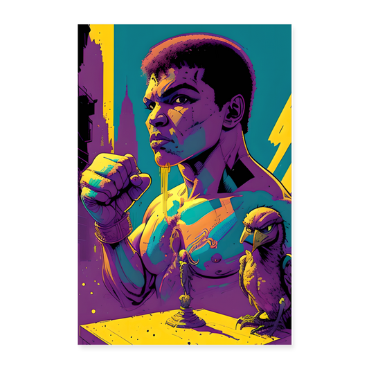 Greatness by Hoppy Boy Designs Poster 8x12 - white