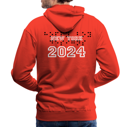 Hoppy Boy Designs 2024 New York Men’s Premium Hoodie - red