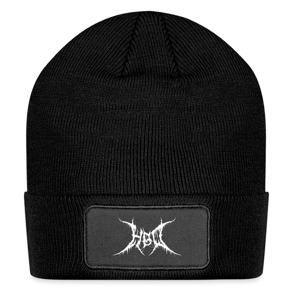 Hoppy Boy Designs HBD Logo Patch Beanie - black