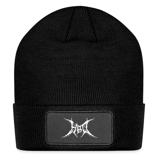 Hoppy Boy Designs HBD Logo Patch Beanie - black