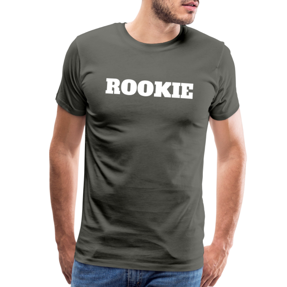 Rookie by Hoppy Boy Designs Men's Premium T-Shirt - asphalt gray