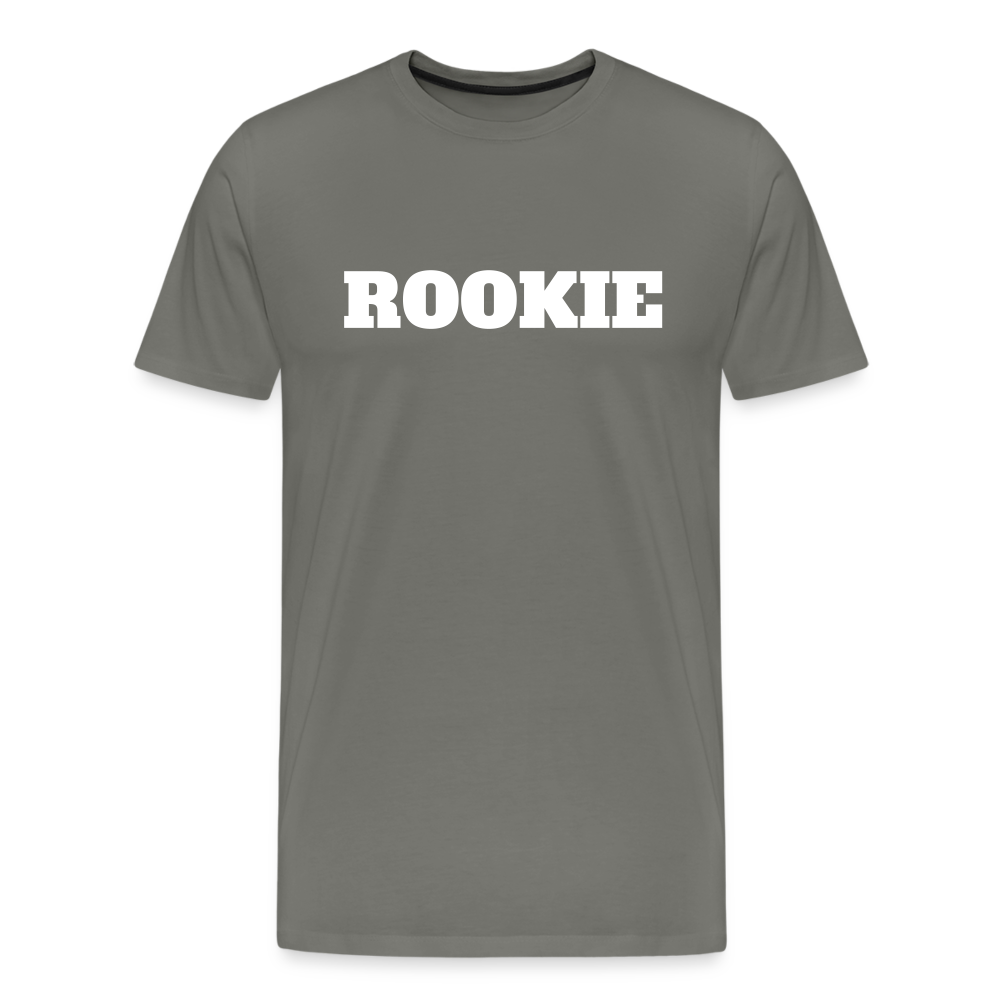 Rookie by Hoppy Boy Designs Men's Premium T-Shirt - asphalt gray