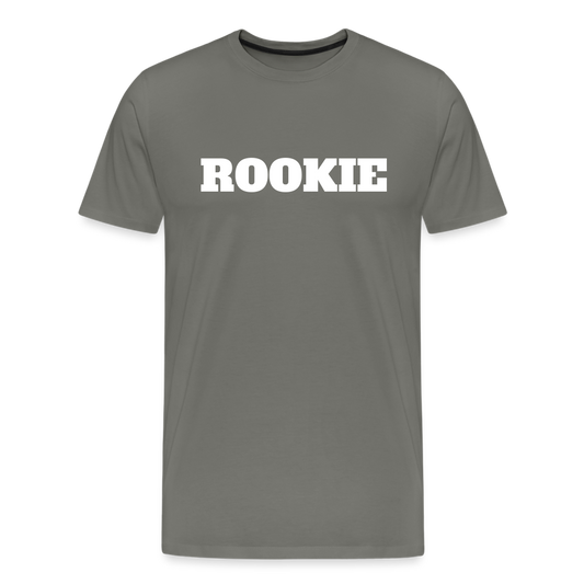Rookie by Hoppy Boy Designs Men's Premium T-Shirt - asphalt gray