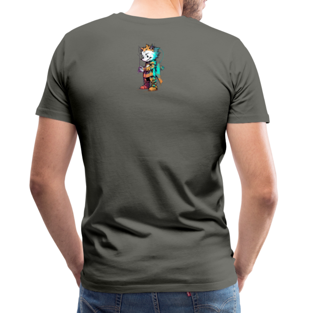 Rookie by Hoppy Boy Designs Men's Premium T-Shirt - asphalt gray
