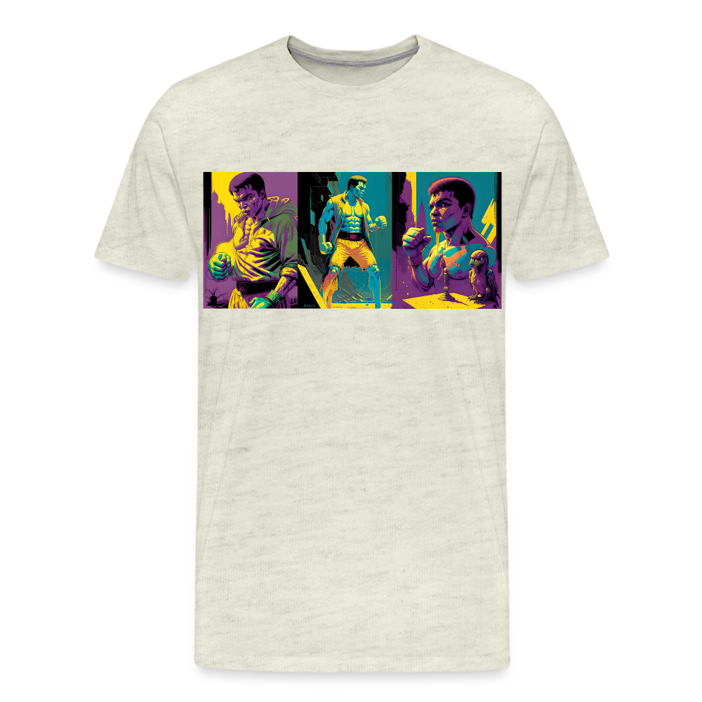 Trifecta. by Hoppy Boy Designs Men's Premium T-Shirt - heather oatmeal