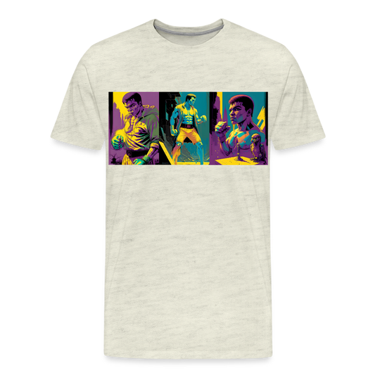 Trifecta. by Hoppy Boy Designs Men's Premium T-Shirt - heather oatmeal