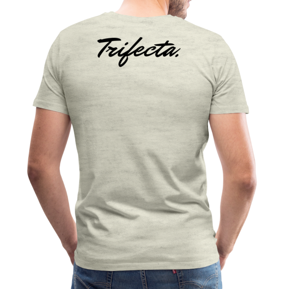 Trifecta. by Hoppy Boy Designs Men's Premium T-Shirt - heather oatmeal