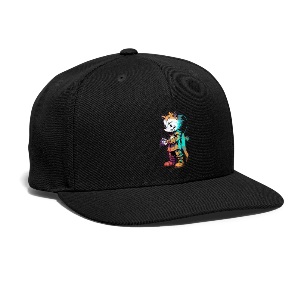 Rookie by Hoppy Boy Designs Snapback Baseball Cap - black