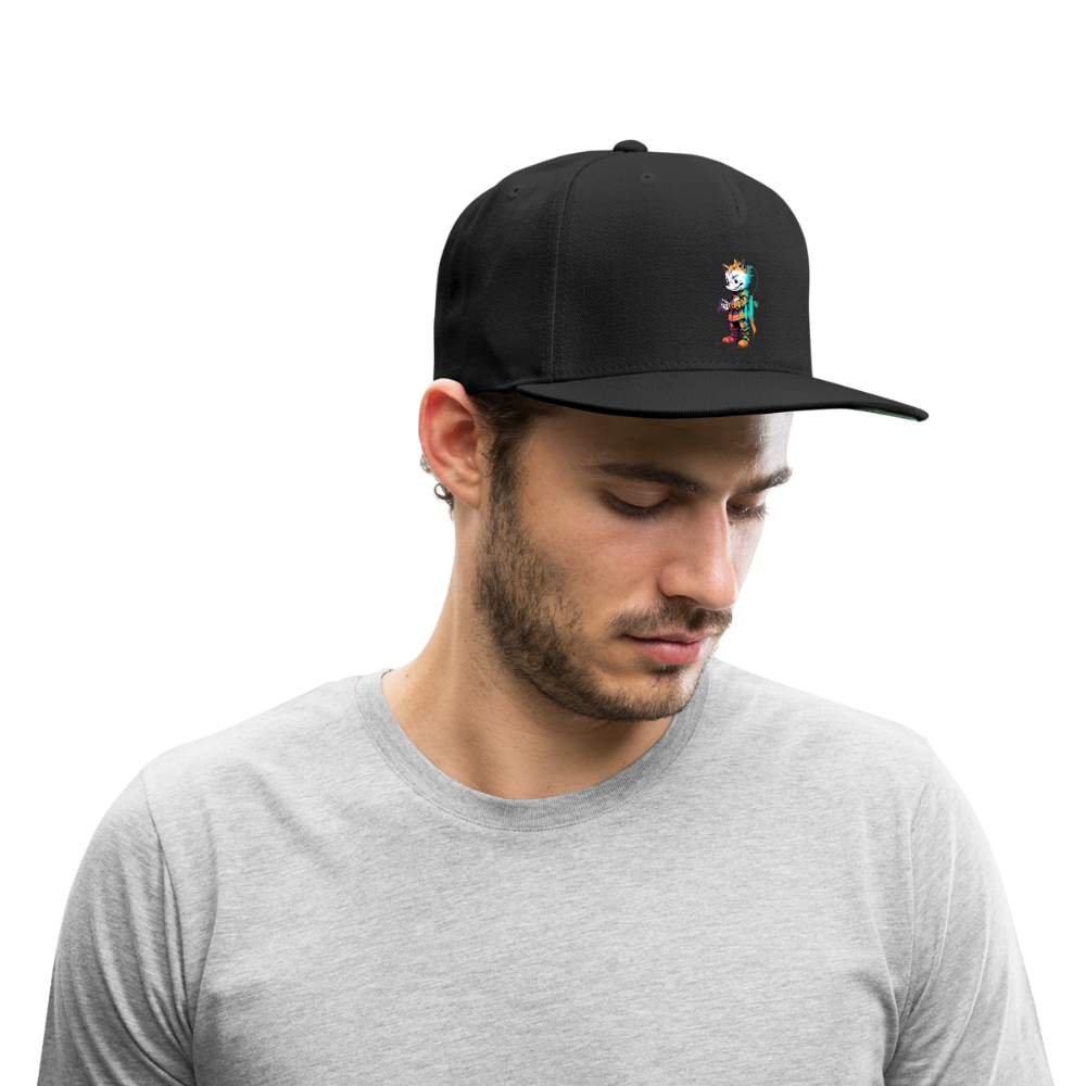 Rookie by Hoppy Boy Designs Snapback Baseball Cap - black