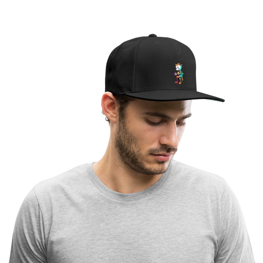 Rookie by Hoppy Boy Designs Snapback Baseball Cap - black