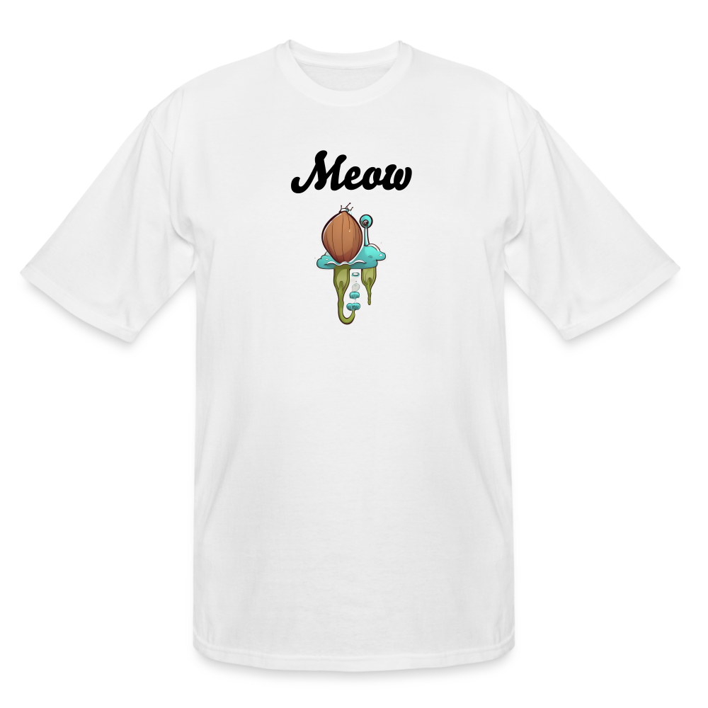 Meow by Hoppy Boy Designs Men's Pump Cover T-Shirt - white