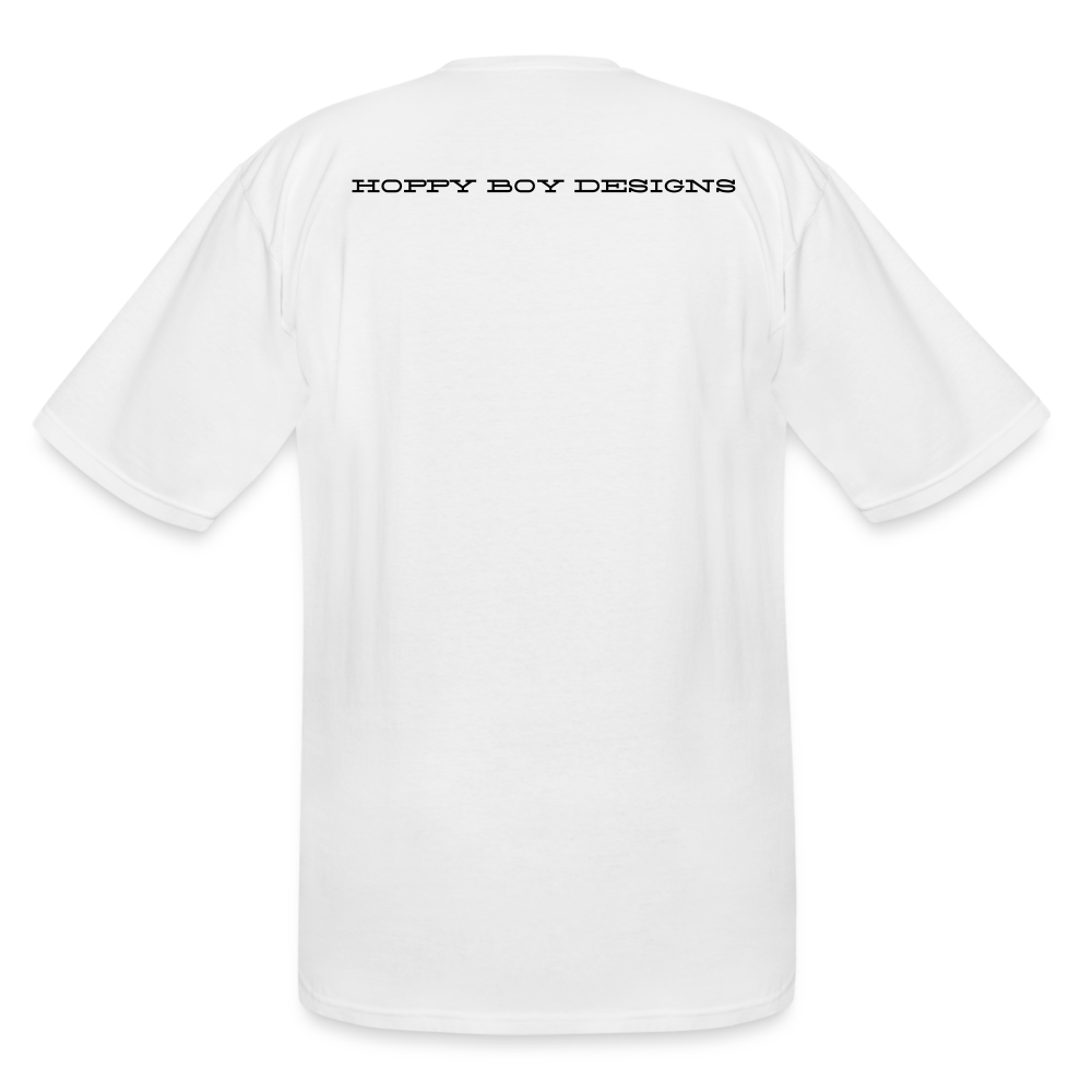 Meow by Hoppy Boy Designs Men's Pump Cover T-Shirt - white