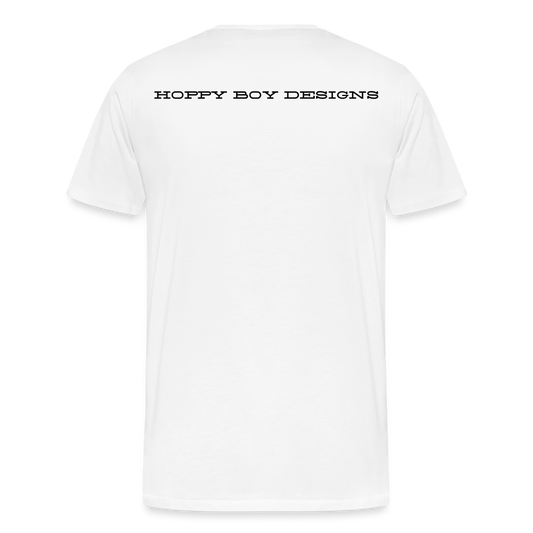 Meow by Hoppy Boy Designs Men's Premium T-Shirt - white