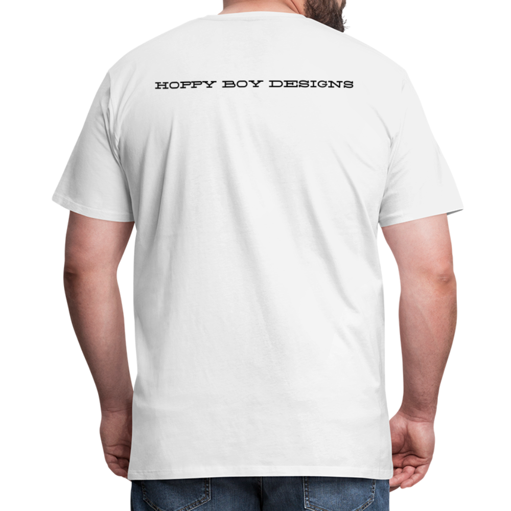 Meow by Hoppy Boy Designs Men's Premium T-Shirt - white