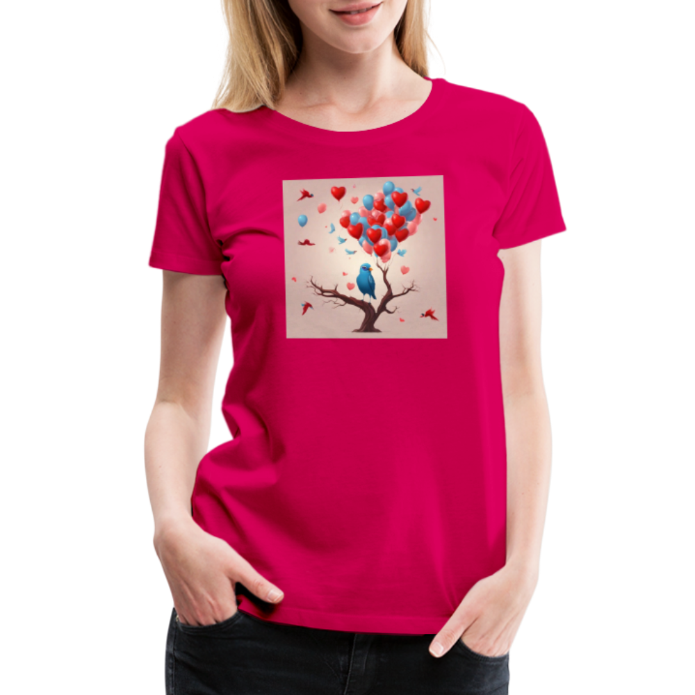 Chirp by Hoppy Boy Designs Women’s Premium T-Shirt - dark pink