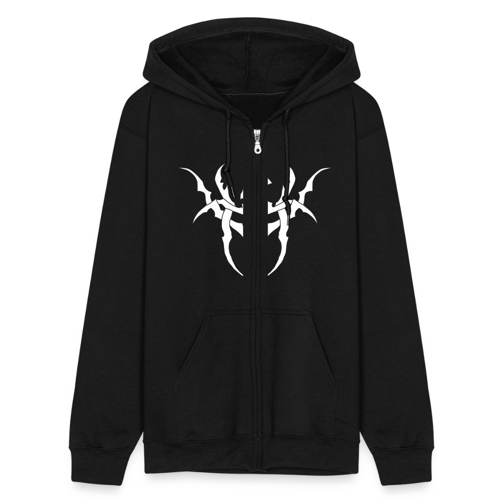 Hoppy Boy Designs Logo/LINY Men's Zip Hoodie - black