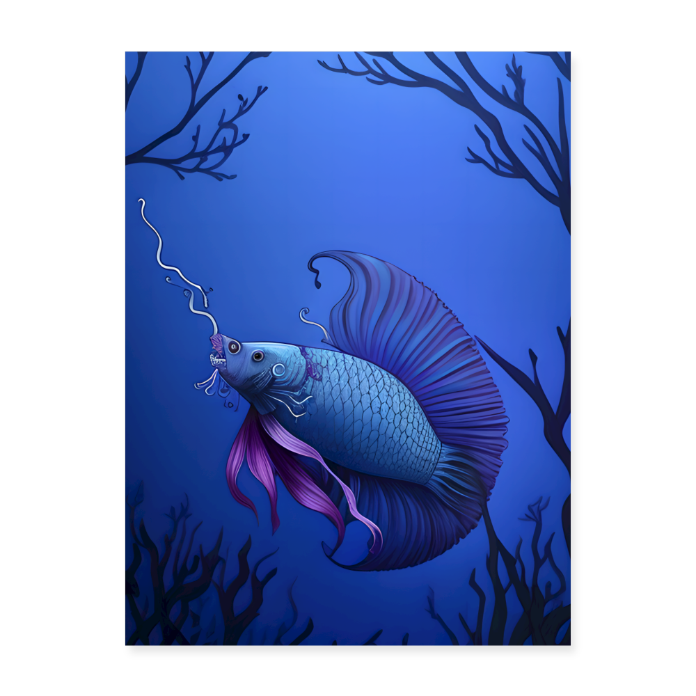 Alpha by Hoppy Boy Designs Poster 18x24 - white